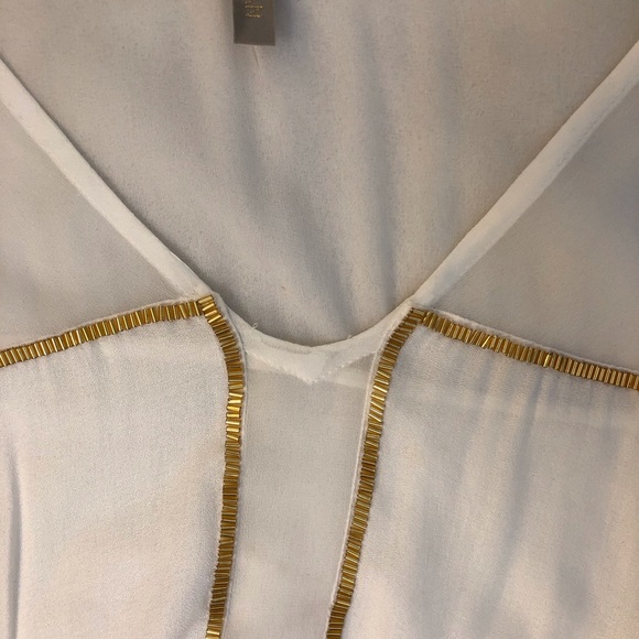Lily Jean from Ibiza white with gold beads tunic - Picture 4 of 8